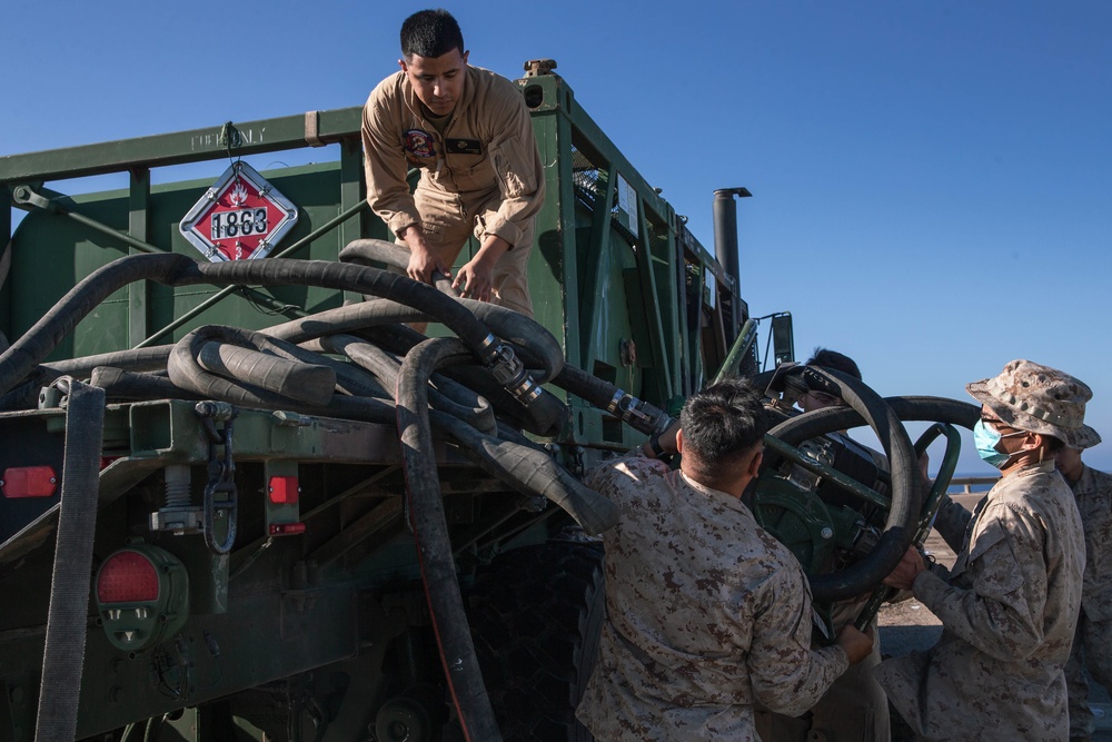 1st Transportation Battalion Refuel Operation