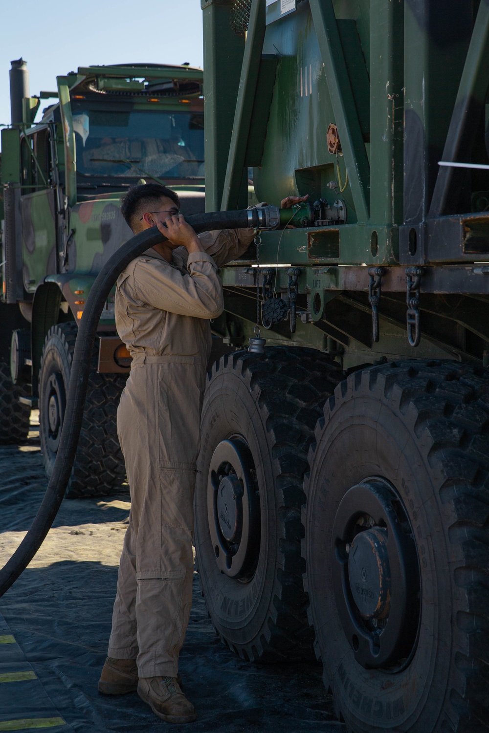 1st Transportation Battalion Refuel Operation