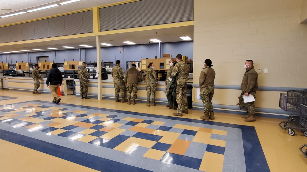 Fort McCoy’s Central Issue Facility supports each CWOC class with ECWCS equipment-issue capability