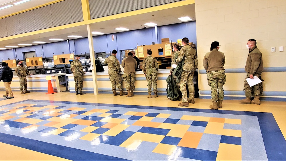 Fort McCoy’s Central Issue Facility supports each CWOC class with ECWCS equipment-issue capability