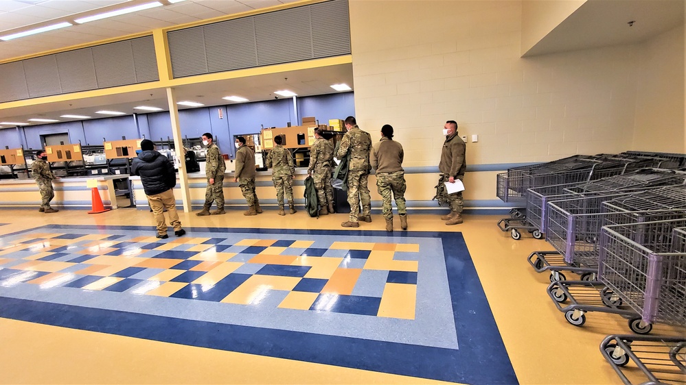 Fort McCoy’s Central Issue Facility supports each CWOC class with ECWCS equipment-issue capability