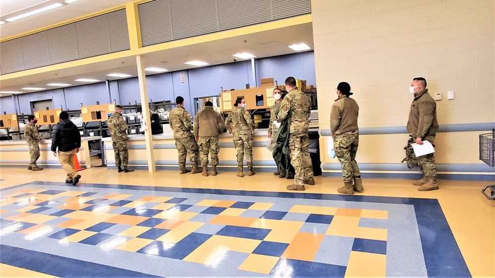 Fort McCoy’s Central Issue Facility supports each CWOC class with ECWCS equipment-issue capability