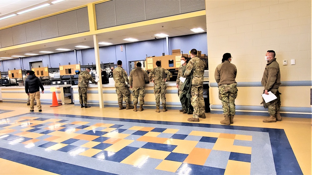 Fort McCoy’s Central Issue Facility supports each CWOC class with ECWCS equipment-issue capability