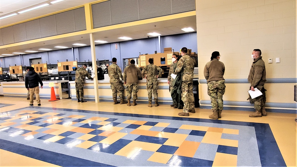 Fort McCoy’s Central Issue Facility supports each CWOC class with ECWCS equipment-issue capability