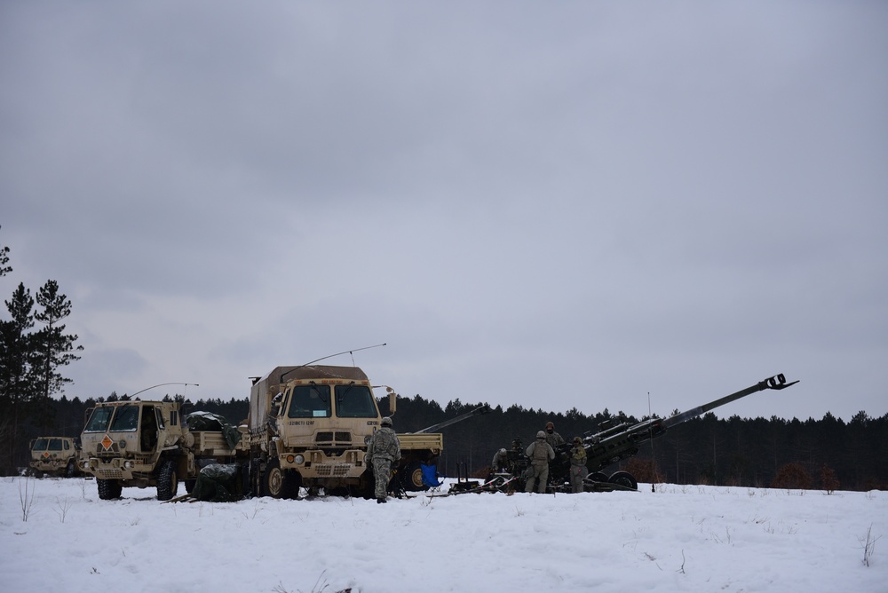 Artillery fires in the cold