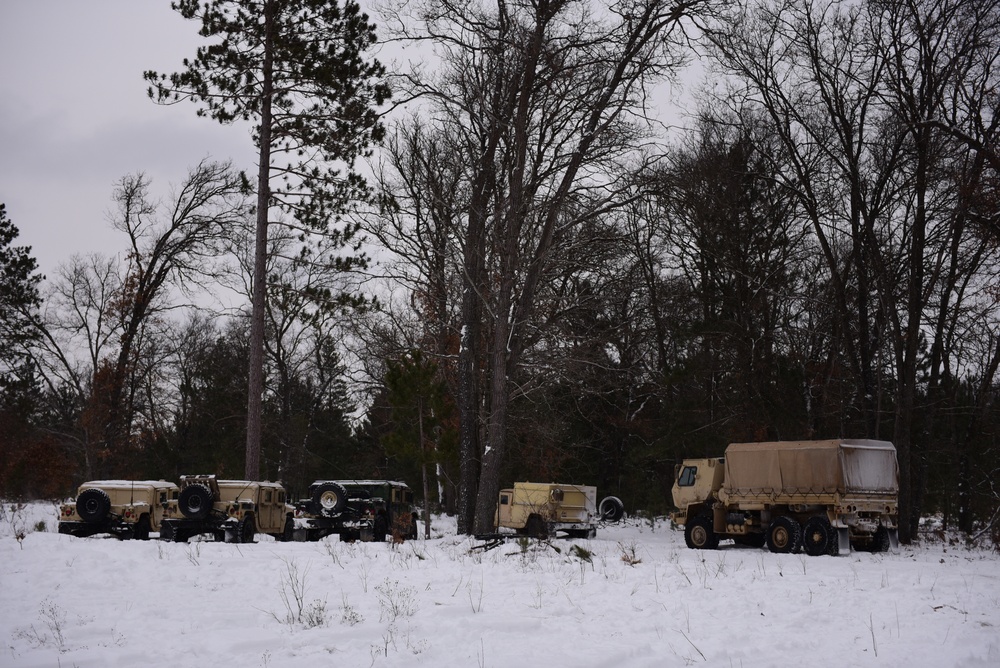 Many different vehicles are needed to support artillery fire missions.