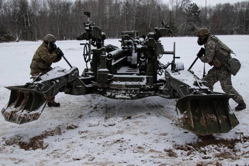 Field Artillery pack up with CBRN