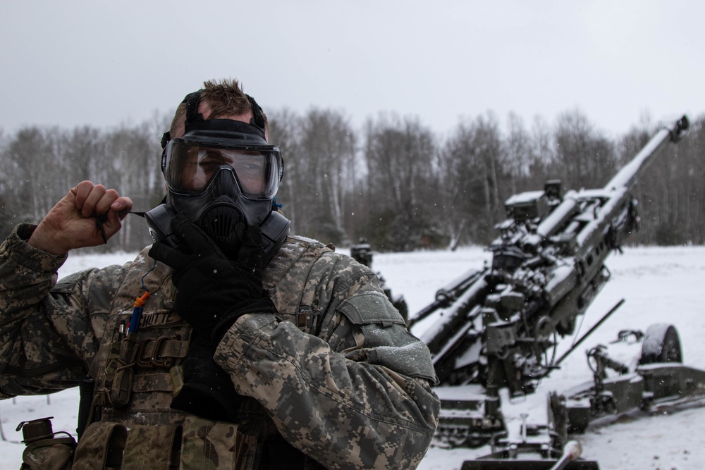 CBRN Field Artillery ready