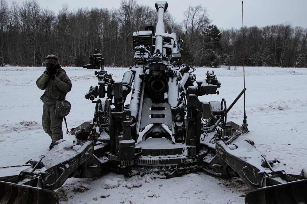 CBRN Field Artillery in the snow