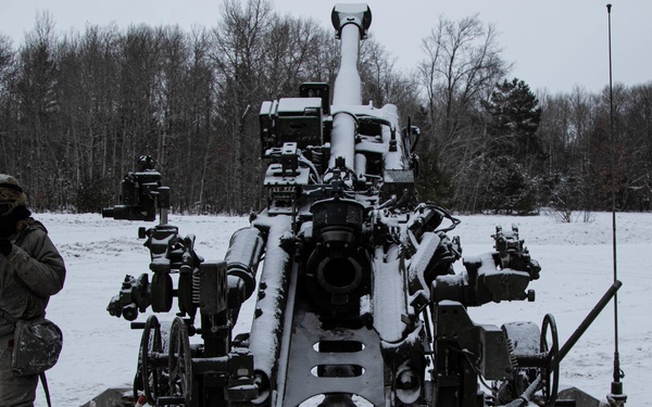 CBRN Field Artillery in the snow