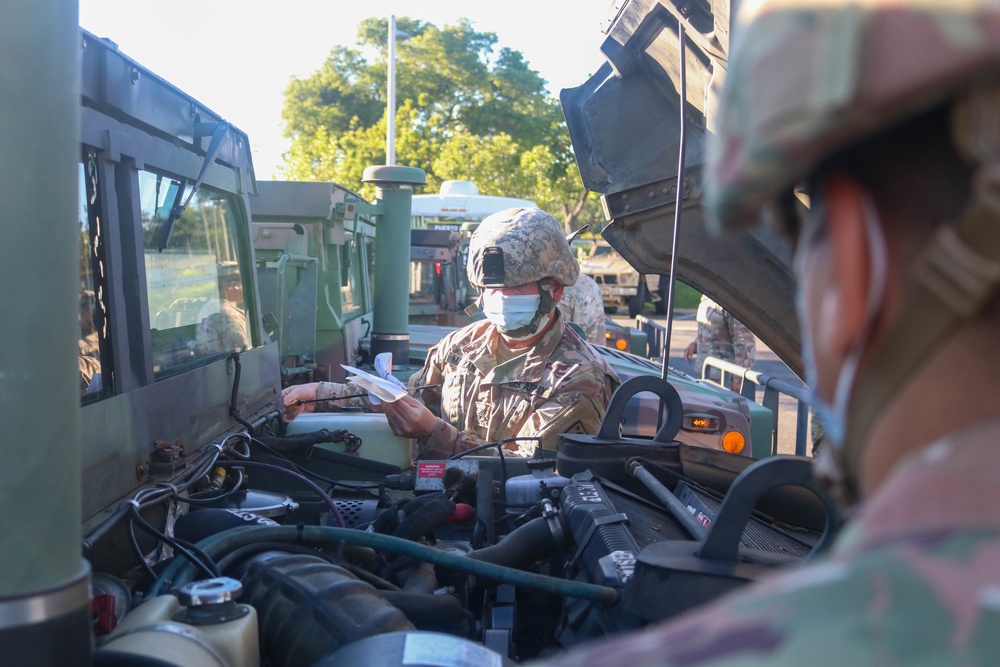 PRNG use Humvee for COVID vaccine distribution