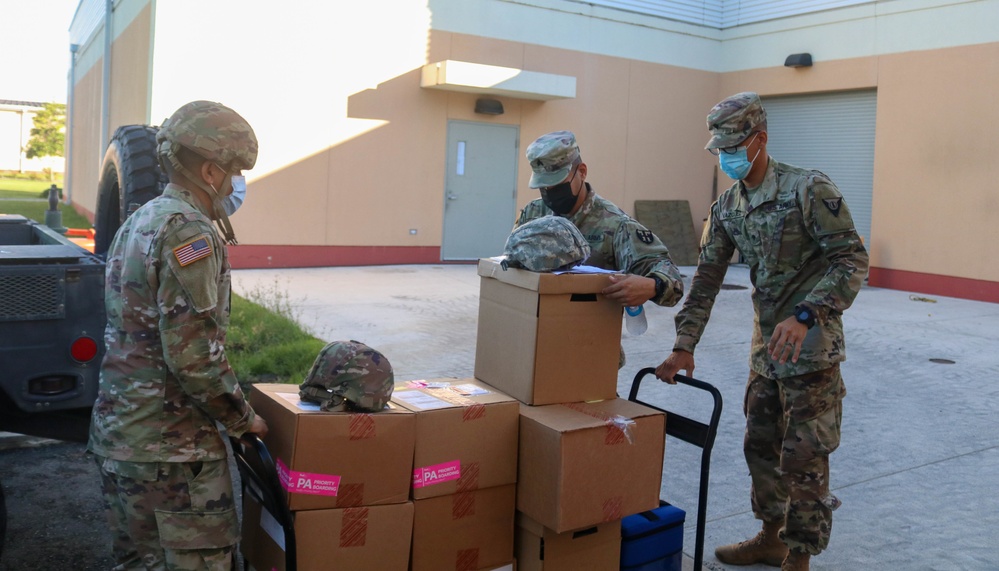 PRNG use Humvee for COVID vaccine distribution