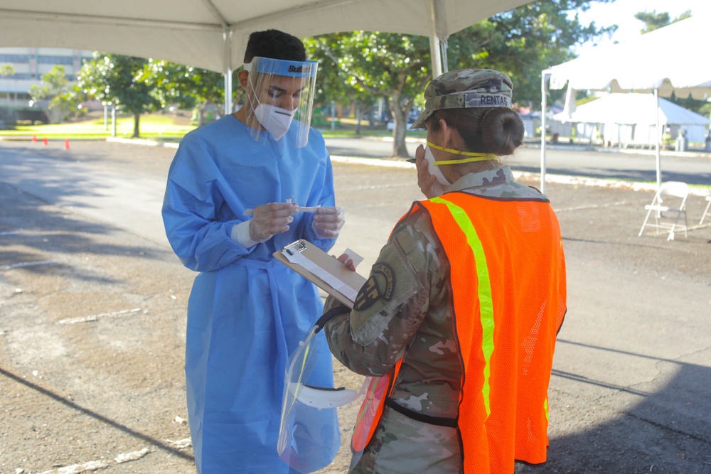 JTF-PR opens testing facilities in support to the Department of Health (DoH).