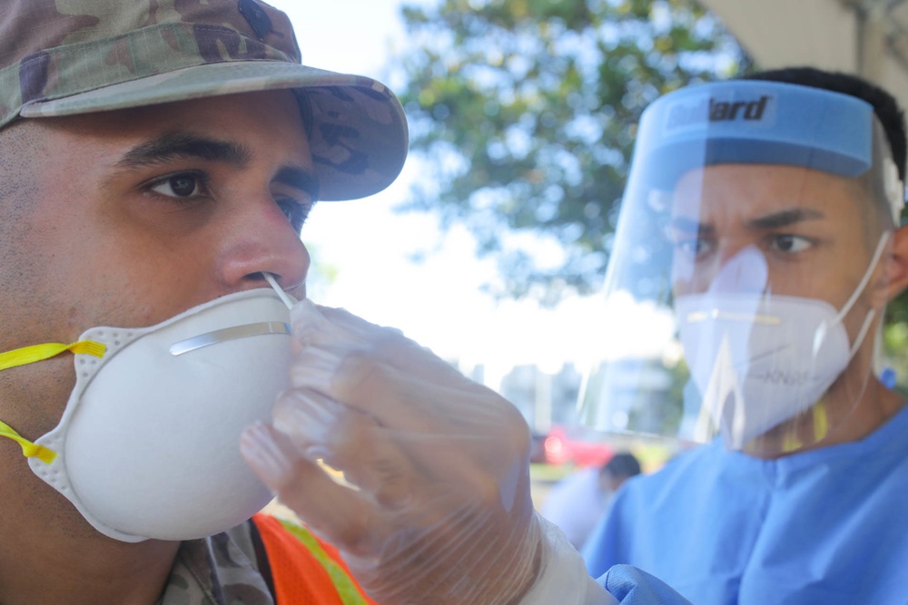 JTF-PR opens testing facilities in support to the Department of Health (DoH).