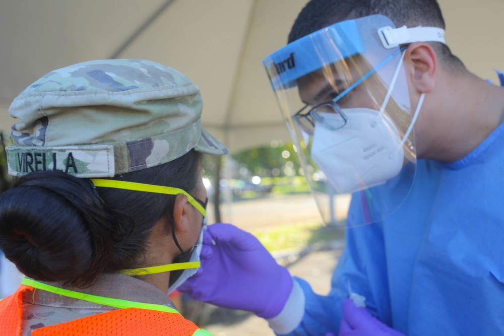 JTF-PR opens testing facilities in support to the Department of Health (DoH).