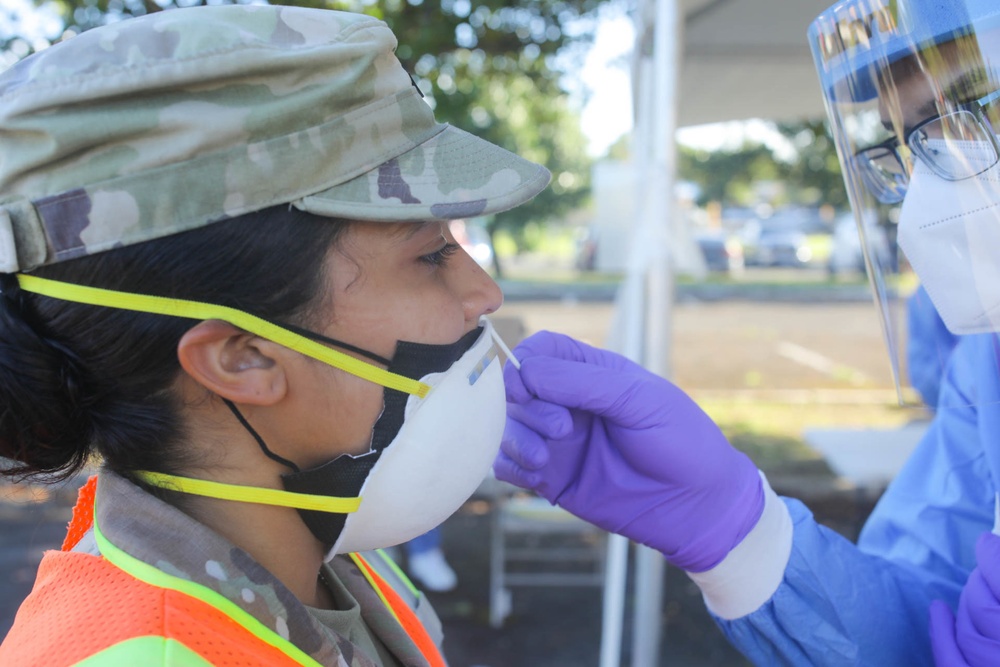 JTF-PR opens testing facilities in support to the Department of Health (DoH).