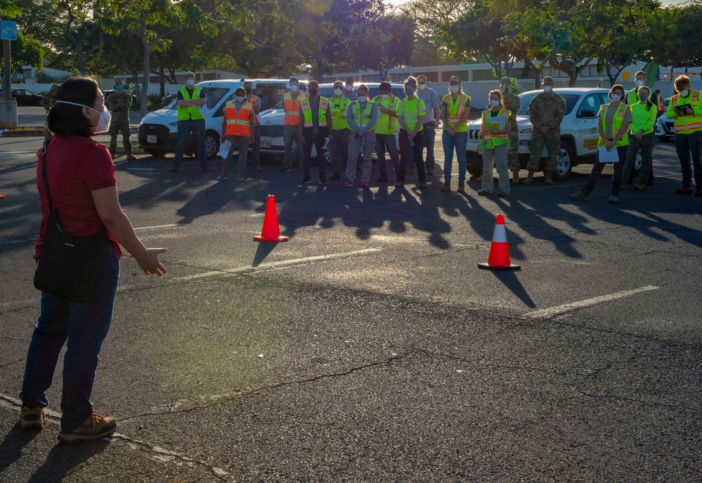 NAVFAC Contractors Collect Water Samples at Hospital Point
