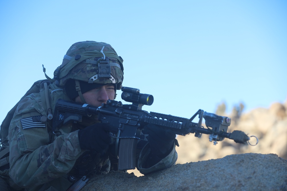 Bayonet Soldiers conduct training at NTC