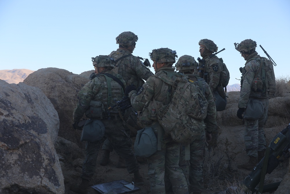 Bayonet Soldiers conduct training at NTC