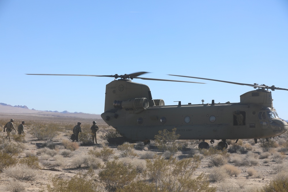 Bayonet Soldiers conduct training at NTC