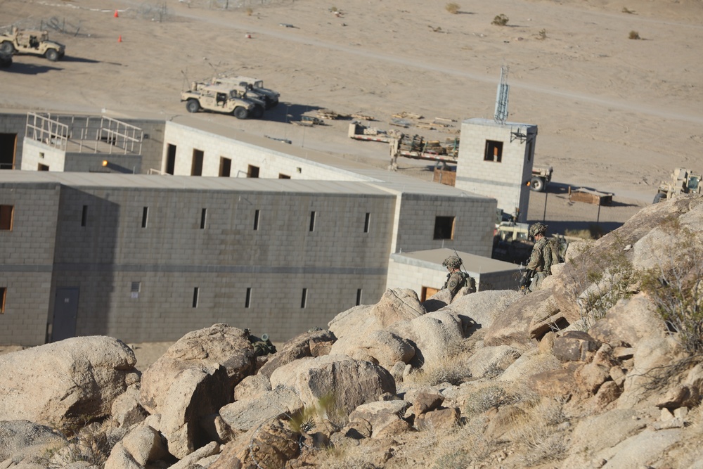 Bayonet Soldiers conduct training at NTC