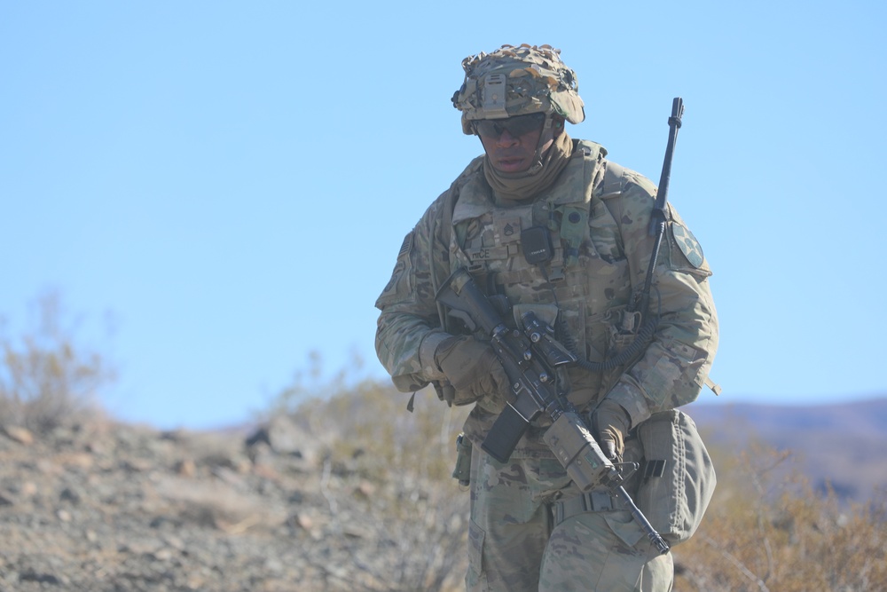 Bayonet Soldiers conduct training at NTC