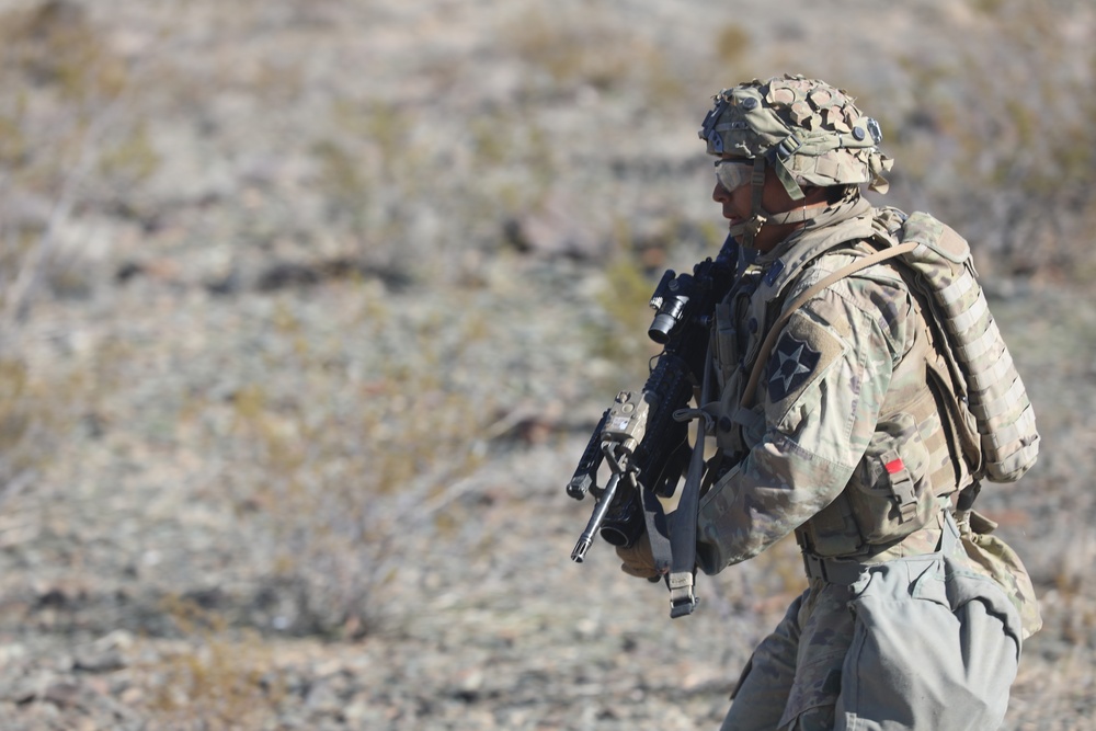 Bayonet Soldiers conduct training at NTC