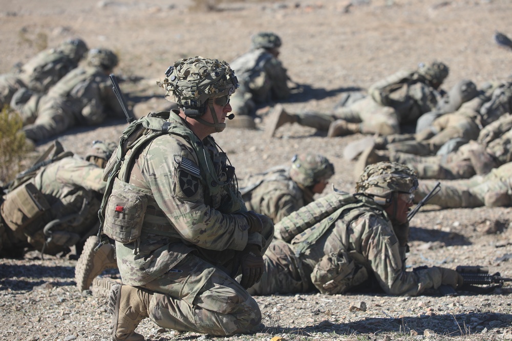 Bayonet Soldiers conduct training at NTC