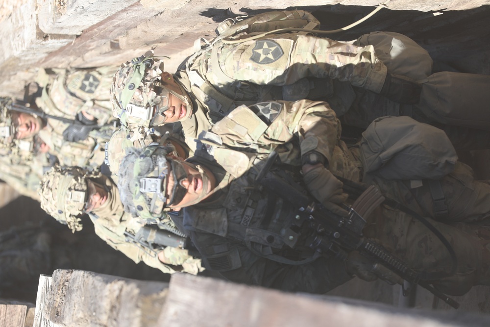 Bayonet Soldiers conduct training at NTC