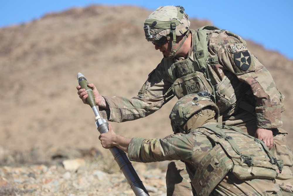 Bayonet Soldiers conduct training at NTC