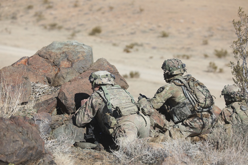 Bayonet Soldiers conduct training at NTC