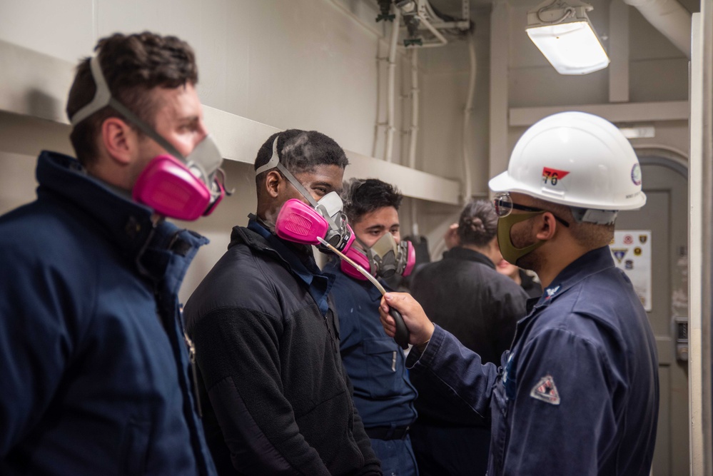 USS Ronald Reagan (CVN 76) Respirator Fit Testing