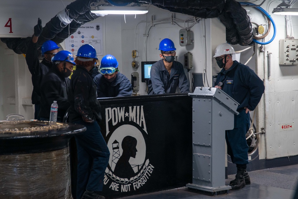 USS Ronald Reagan (CVN 76) Anchor Chain Release