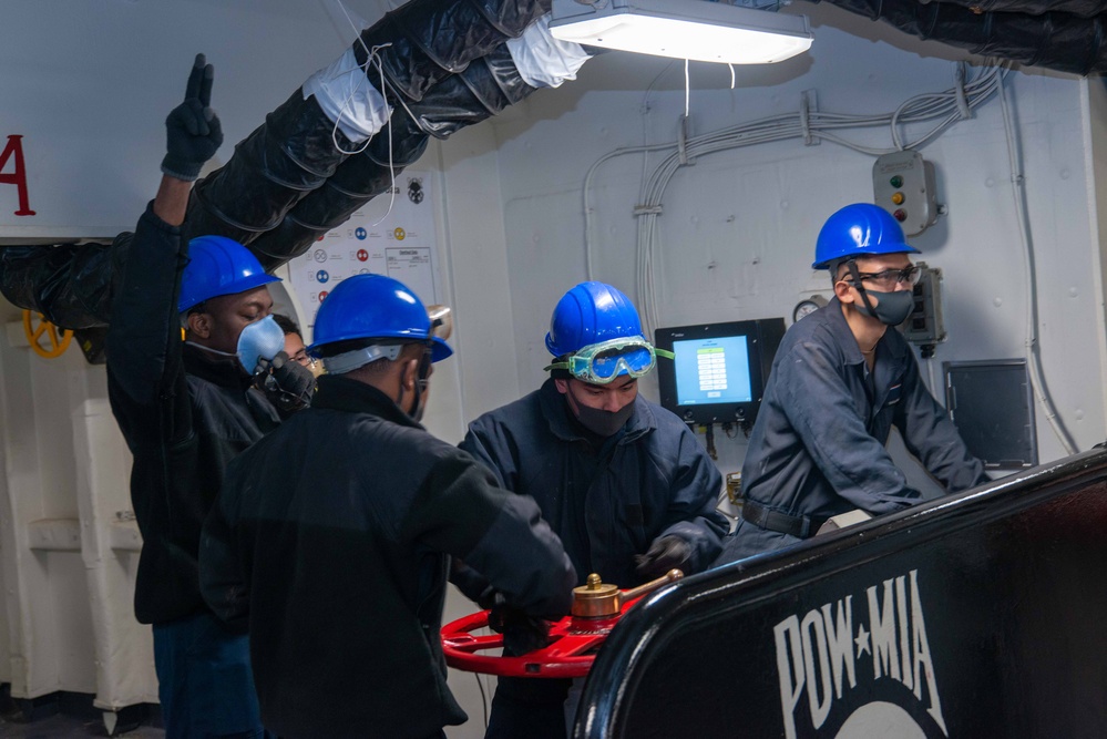 USS Ronald Reagan (CVN 76) Anchor Chain Release