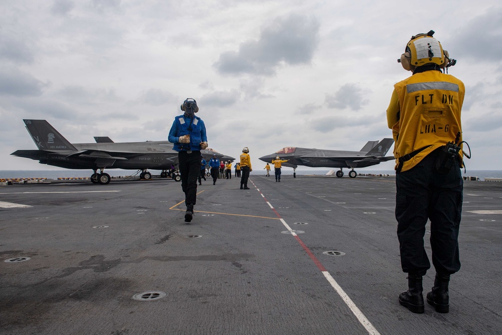 USS America (LHA 6) Conducts Flight Operations