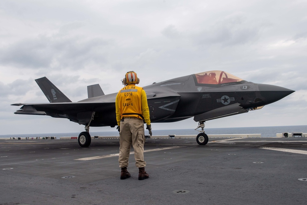 USS America (LHA 6) Conducts Flight Operations