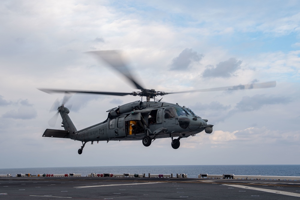 USS America (LHA 6) Conducts Flight Operations