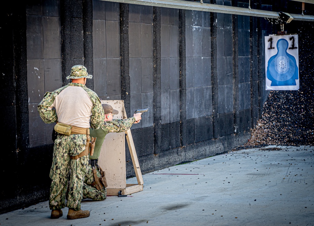 Maritime Expeditionary Security Squadron ELEVEN Conducts Live-Fire Qualification Exercise onboard Naval Weapons Station Seal Beach