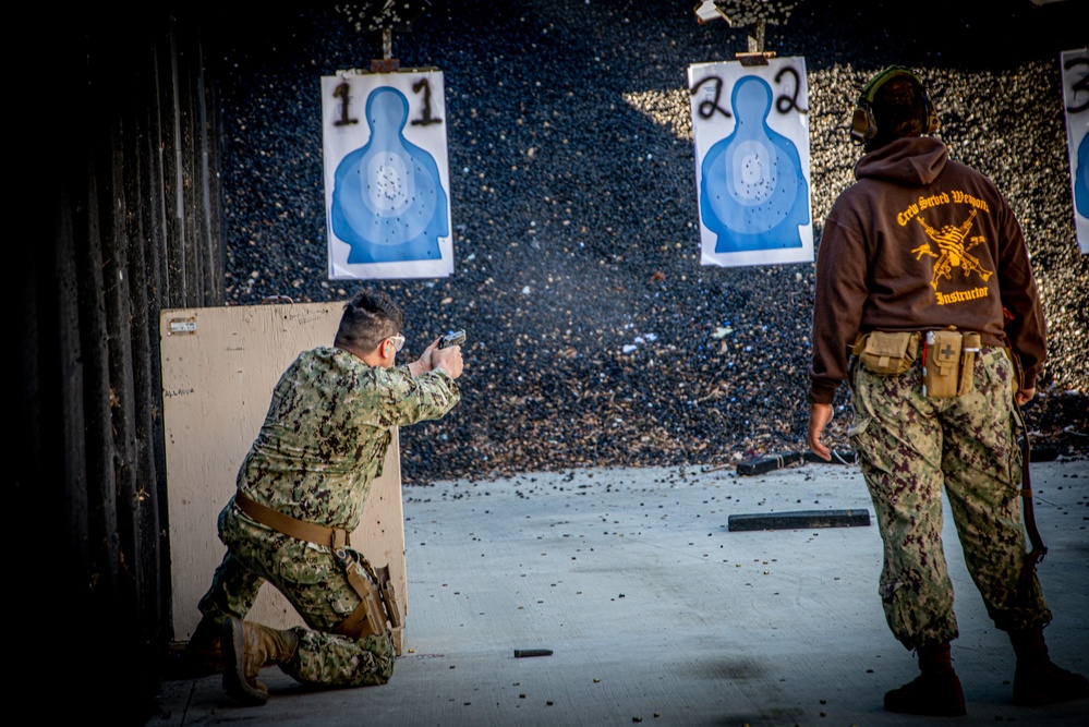 Maritime Expeditionary Security Squadron ELEVEN Conducts Live-Fire Qualification Exercise onboard Naval Weapons Station Seal Beach