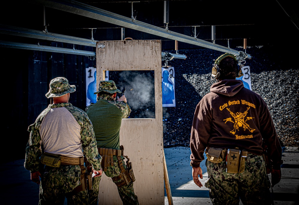 Maritime Expeditionary Security Squadron ELEVEN Conducts Live-Fire Qualification Exercise onboard Naval Weapons Station Seal Beach