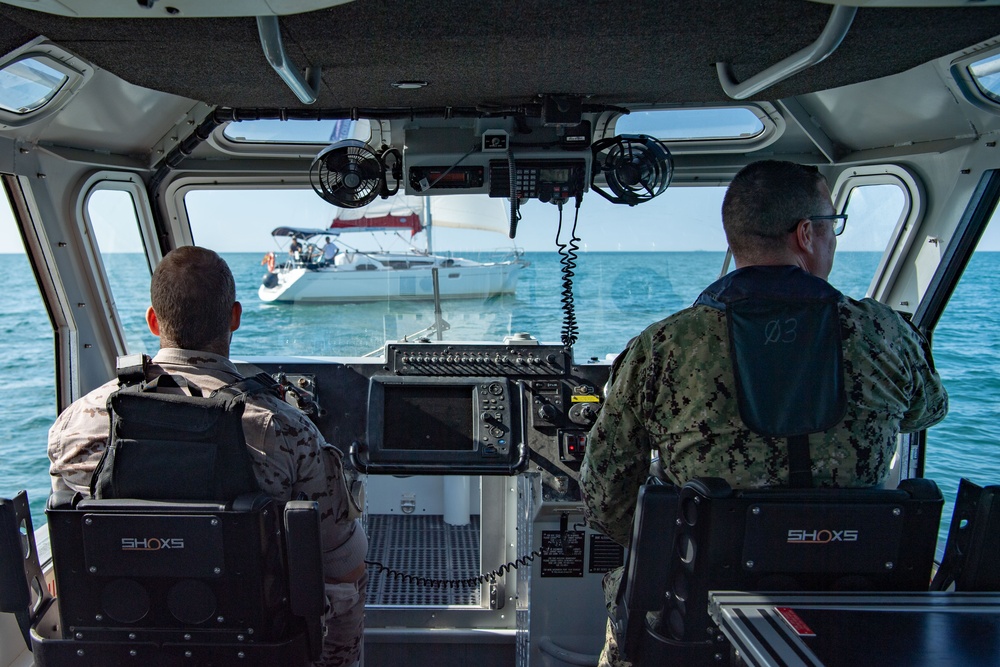 NAVSTA Rota Harbor Patrol Perform Escort and High Speed Maneuver Training