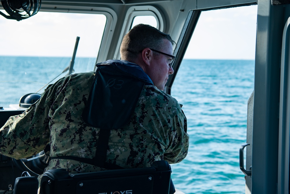 NAVSTA Rota Harbor Patrol Perform Escort and High Speed Maneuver Training