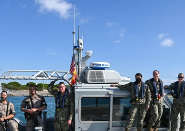 NAVSTA Rota Harbor Patrol Perform Escort and High Speed Maneuver Training