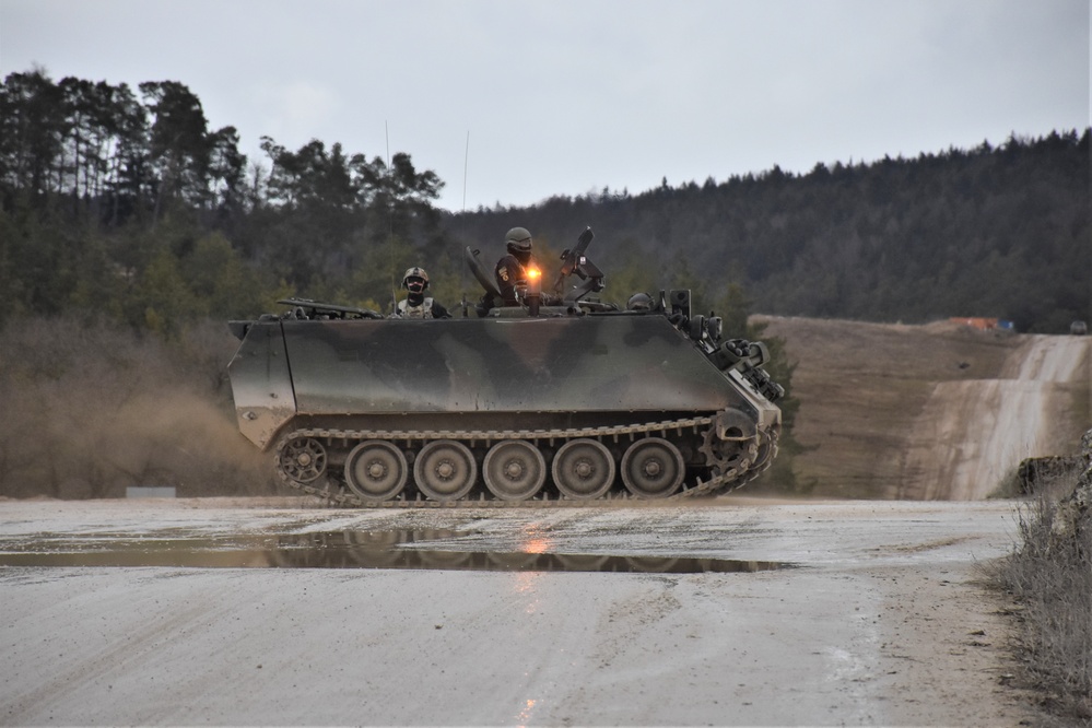 The mission continues on a gloomy Hohenfels day at Allied Spirit 22