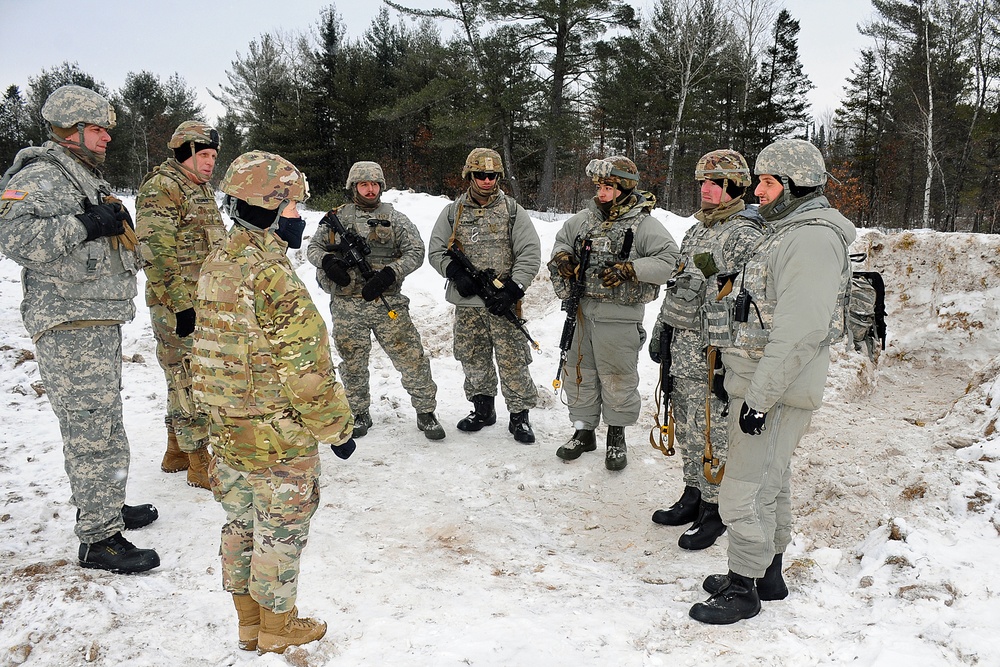 Brig. Gen. Mathews and Command Sgt. Maj. Patrouille Conduct a Battlefield Circulation Visit