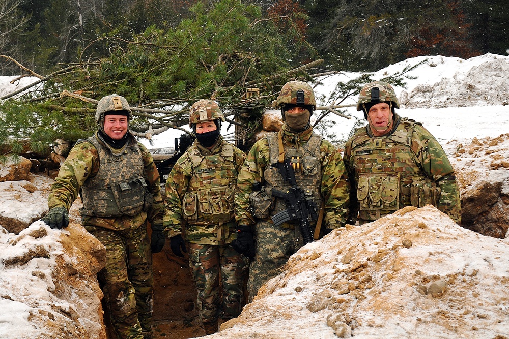 Brig. Gen. Mathews and Command Sgt. Maj. Patrouille Conduct a Battlefield Circulation Visit