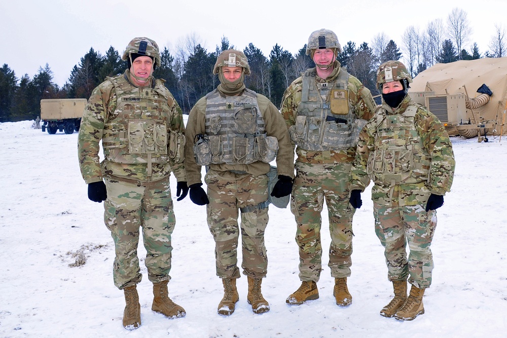 Brig. Gen. Mathews and Command Sgt. Maj. Patrouille Conduct a Battlefield Circulation Visit