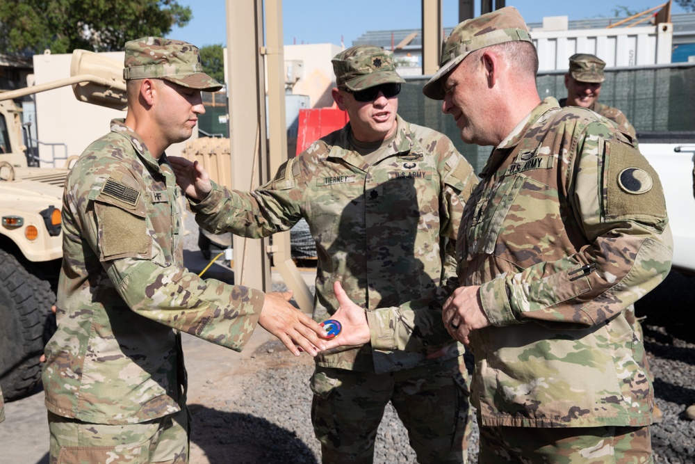 Maj. Gen. Rhodes visits Red Dragons in Djibouti