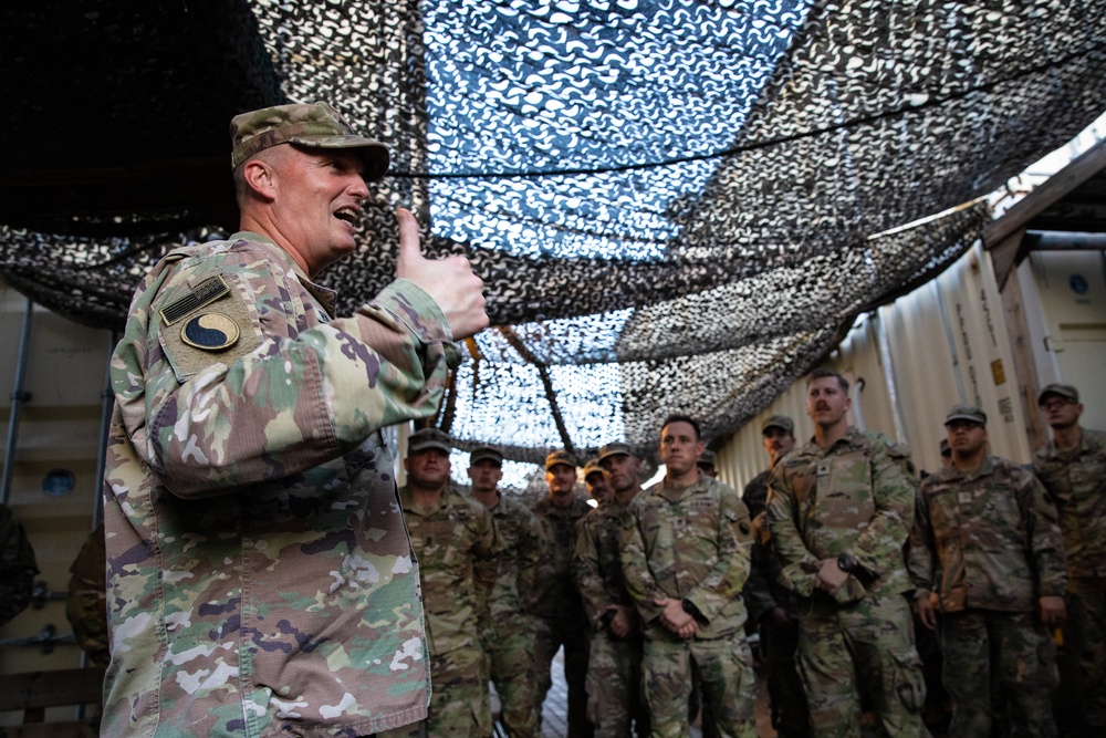 Maj. Gen. Rhodes visits Red Dragons in Djibouti