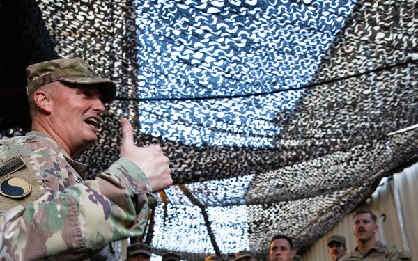 Maj. Gen. Rhodes visits Red Dragons in Djibouti